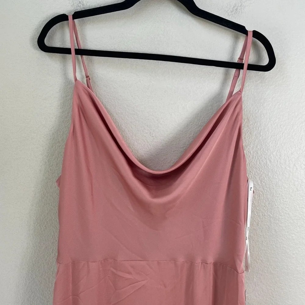 Thread‎ Bridesmaid XL Cowl Neck Formal Gown Desert Rose Prom Dress Bridesmaids